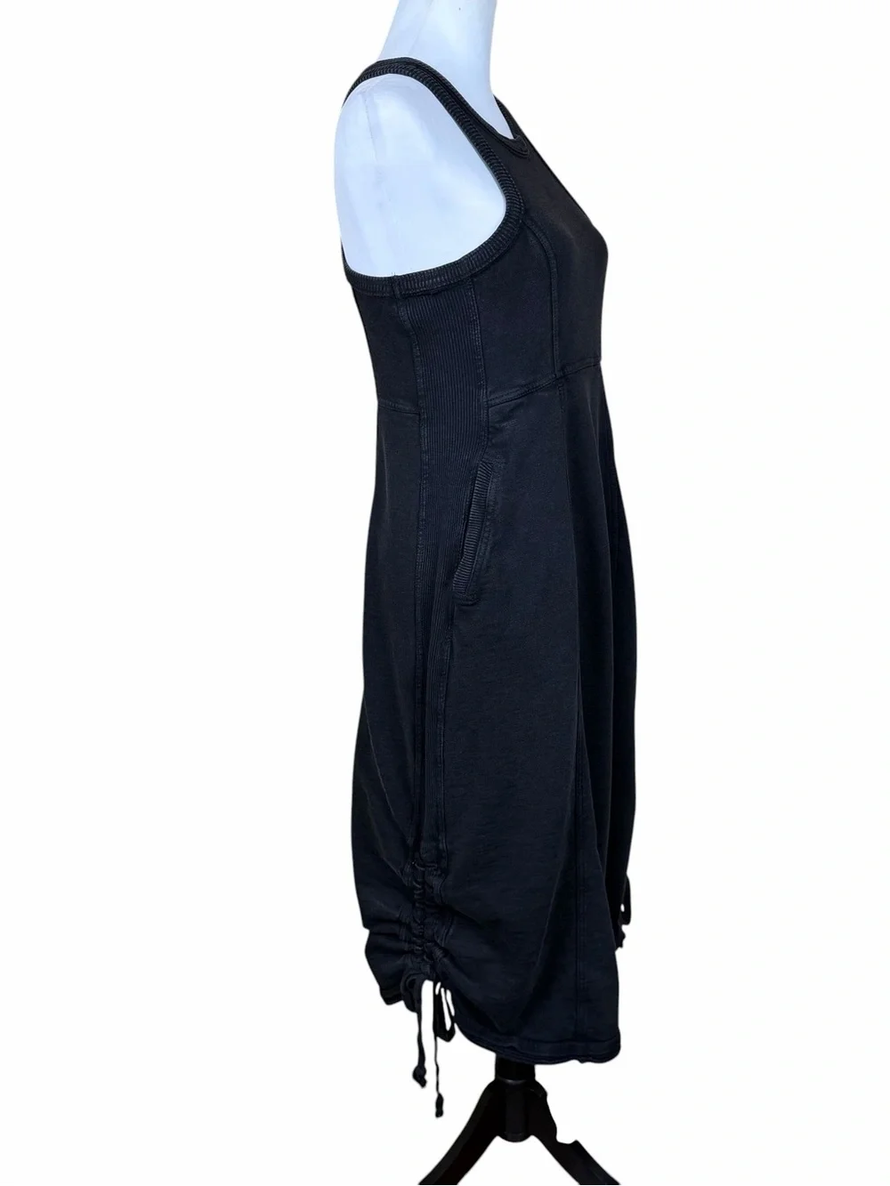 Daily Practice Midi Dress Size XS Black Cotton Racerback Casual Gorpcore Granola
